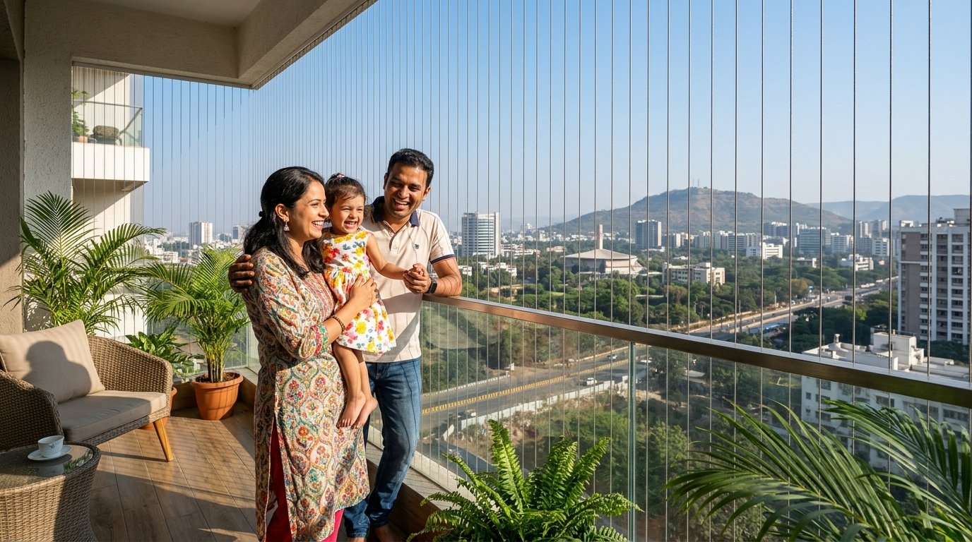 Safety Invisible Grills Pune